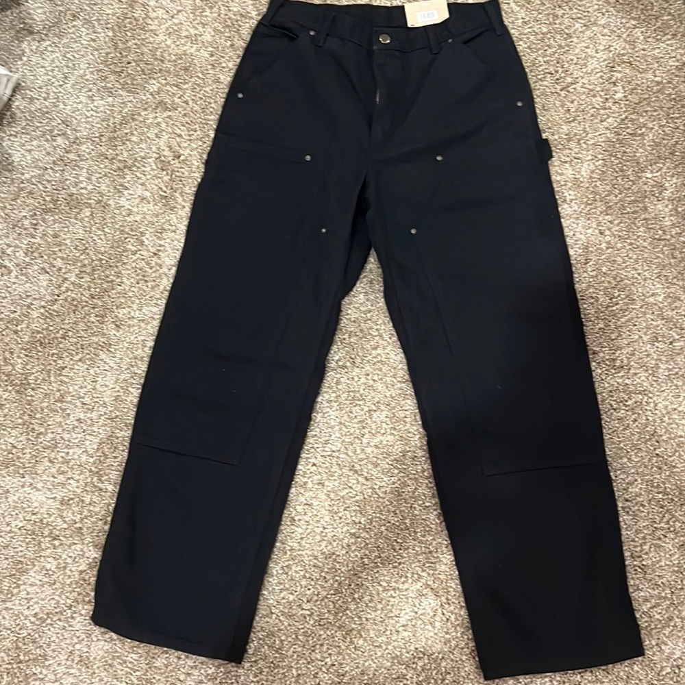 Carhartt Loose original fit washed duck double-front work Dungaree.